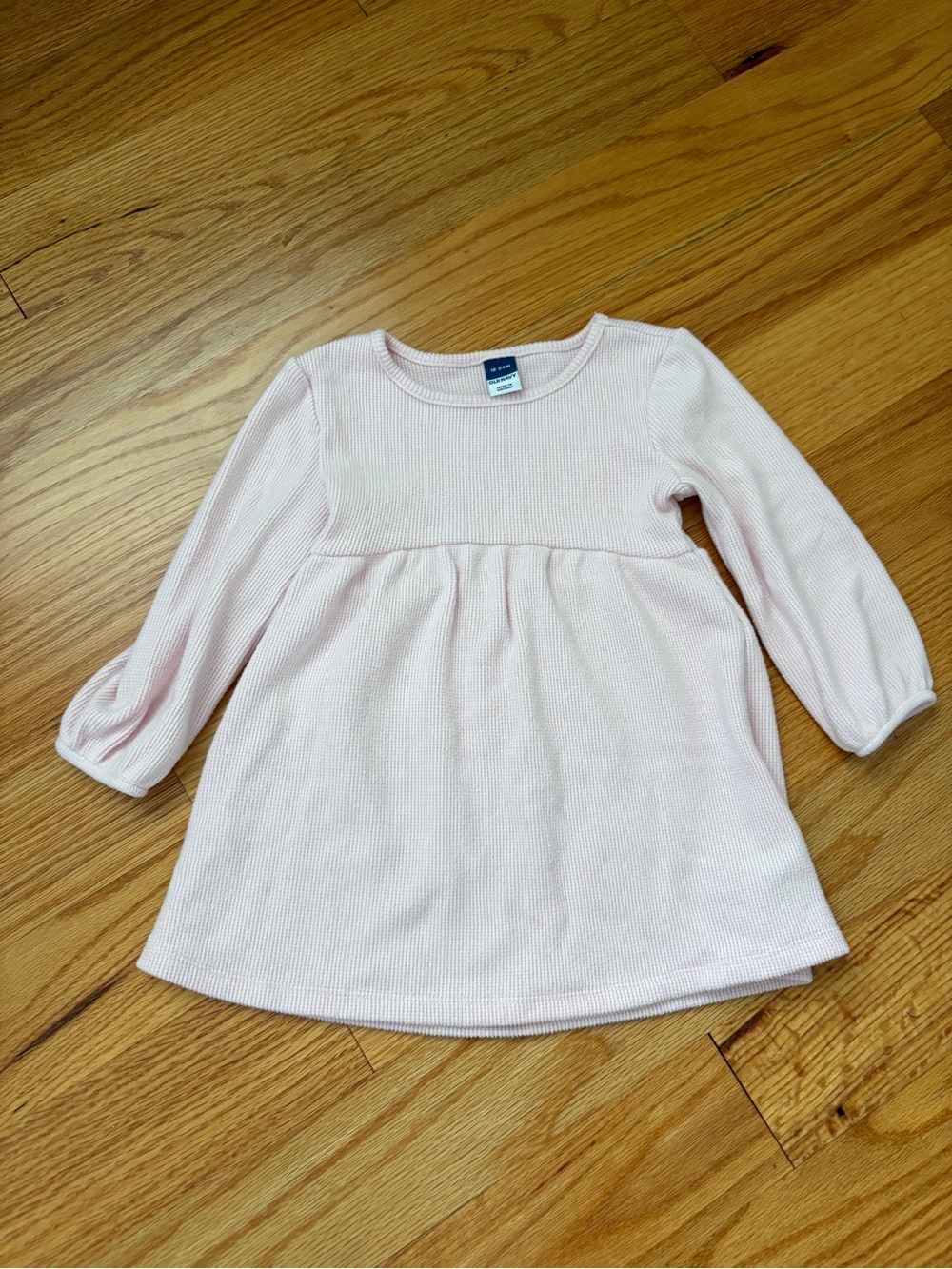 Old Navy Light Pink Long Sleeve Knit Dress